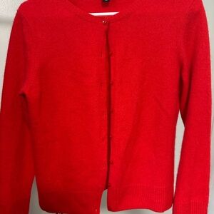 Saks Fifth Avenue Vibrant Red Cardigan